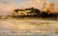 El Palacio de los Papas y el paisaje impresionista de Pont dAvignon James Carroll Beckwith Beach